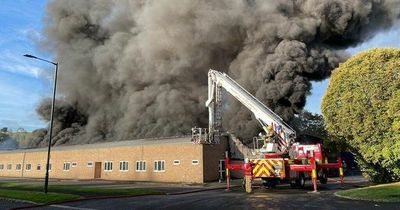 Huge blaze breaks out on industrial estate