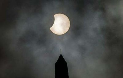 Solar eclipse: Moon blocks part of the Sun over London and the UK