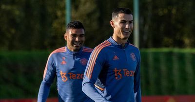 Cristiano Ronaldo returns to training with Manchester United first team