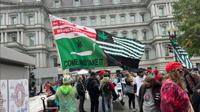 Outside the White House, Protesters Urge Biden To Release Nonviolent Marijuana Offenders