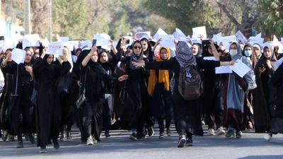 ‘I felt solidarity’: Afghan women monitor Iran protests, vow to continue fight for basic rights