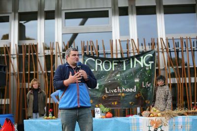 Crofters gather outside Holyrood to demand more support in Agriculture Bill