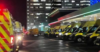 'Chaos' as ambulances queue outside hospital and patients wait in corridors for A&E