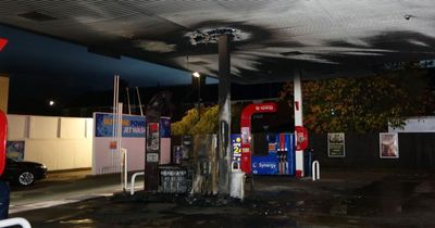 Esso petrol station emergency as motorbike bursts into flames on forecourt in Washington