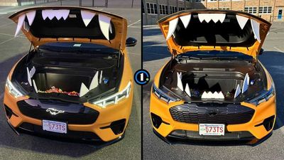 How To Turn Your Ford Mustang Mach-E Frunk Into A Halloween Monster