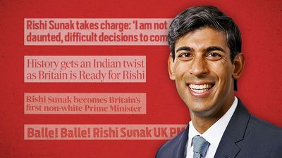 ‘From Age of Empire to Rishi Raj’: Rishi Sunak is front-page news across India’s English papers