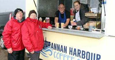 Annan Harbour Action Group turn catering trailer into coffee shack