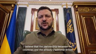 Ukrainian President Volodymyr Zelensky says he has spoken to Britain's new Prime Minister Rishi Sunak