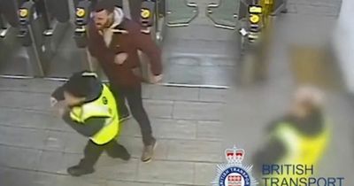 Fare dodger punches station employee after trying to get through barriers without ticket