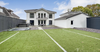 Ex-Celtic star Leigh Griffiths' home for sale complete with 'football pitch' garden and cinema room