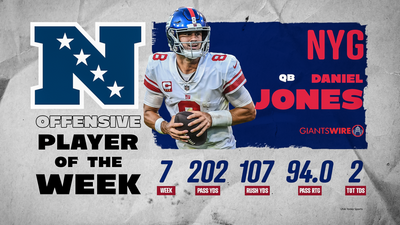 Giants’ Daniel Jones named NFC Offensive Player of the Week