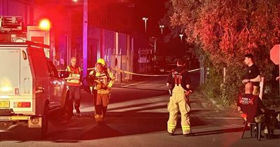 Firefighters battle Newcastle freight rail terminal blaze