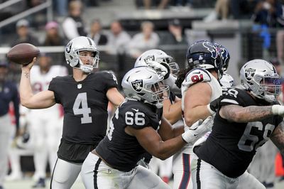 Raiders offensive line showing improvement after Week 7 win vs. Texans