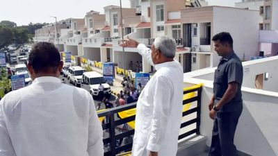 Bihar CM Nitish Kumar inaugurates 65 three-storey houses for MLAs in Patna
