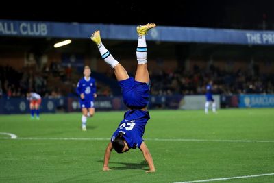 Sam Kerr and Pernille Harder run riot as Chelsea thrash Vllaznia in Women’s Champions League