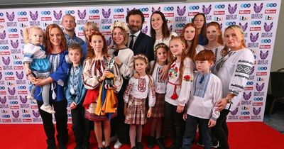 Ukraine refugees on Mirror Pride of Britain Awards stage were pride of the world