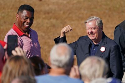 Lindsey Graham called out as he laughs while Herschel Walker denies latest abortion allegations