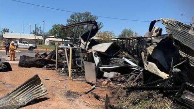 Outback Queensland community rallies after town’s only grocery destroyed by fire overnight