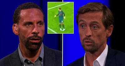 Rio Ferdinand and Peter Crouch respond to Roberto Firmino's reaction to Darwin Nunez miss