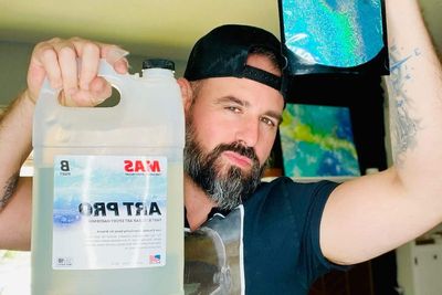 ‘Supernatural force tells me when to paint,’ says artist who works with human ashes