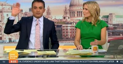 ITV Good Morning Britain's Charlotte Hawkins tells Adil Ray to 'stop' as he mocks 'miserable' Rishi Sunak move