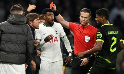 Conte banned from Spurs dugout and dressing room at Marseille for red card