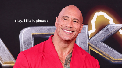The Rock Flew A Melb Artist To NYC So She Could Give Him A Portrait That’s True Career Goals
