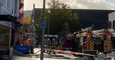 Greggs bakery in Cardiff closed until further notice after fire saw street cordoned off