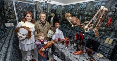 Scots couple transform their Motherwell home into terrifying Halloween house