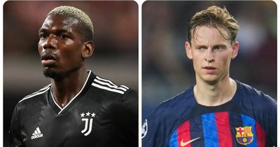 'Hilarious' - Man United fans mock Paul Pogba and Frenkie de Jong after Champions League exits