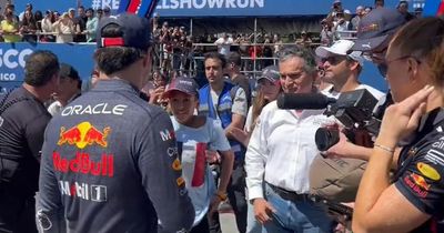 F1 fans love Sergio Perez's reaction as security rush to stop onrushing fan at Mexican GP