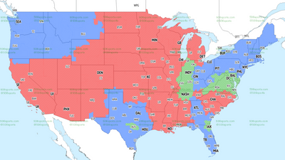 If you’re in the green, you’ll get Colts vs. Commanders on TV