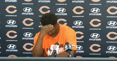 NFL star sobs and ends press conference after being told his teammate was being traded