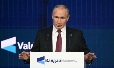 Vladimir Putin says ‘dirty bomb’ claims to Nato were made on his orders