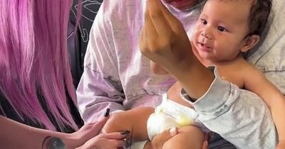 Woman goes viral 'tattooing' BABY and 22million TikTok users can't believe their eyes