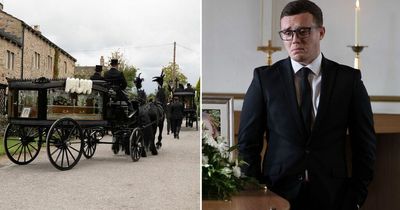 Emmerdale cast cry 'real tears' in moving funeral episode which features a show first