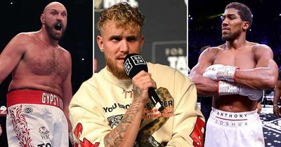 Jake Paul sends "just f***ing fight" message to Anthony Joshua and Tyson Fury