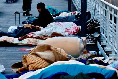 Asylum seekers shelter in Brussels squat as Belgian asylum system comes under strain