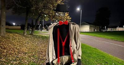 Trick or treat? People baffled as The Invisible Man walks through Lanarkshire housing estate