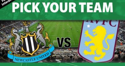 Pick your Newcastle United starting XI for Magpies' home clash with Aston Villa