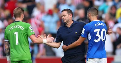 What Everton players are refusing to talk about as Jordan Pickford makes Frank Lampard point