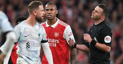 What Jordan Henderson said to Gabriel Magalhaes during Arsenal win vs Liverpool amid FA findings