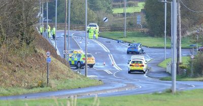 Ayrshire road remains closed seven hours after horror crash between car and van