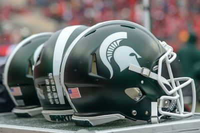 Michigan State football uniform combo against Michigan with new helmet