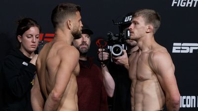 UFC Fight Night 213 faceoff: Calvin Kattar, Arnold Allen size each other up for main event