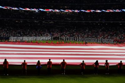 National anthem singer flubs lyrics at World Series opener