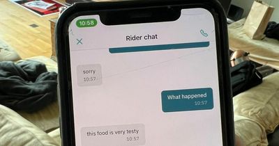 Deliveroo customer gobsmacked after rider eats food and texts that it was 'very tasty'