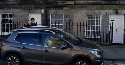 Hilarious moment Scots prankster caught making rude hand gesture to Google Street View car