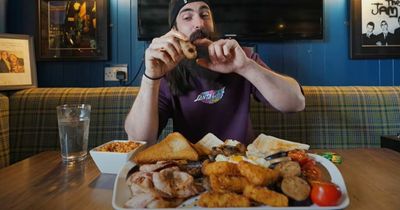 Man takes on £20 Welsh breakfast challenge that's never been done and absolutely annihilates it