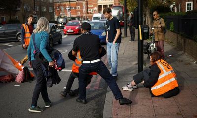 Just Stop Oil activists dragged out of road by motorists in London